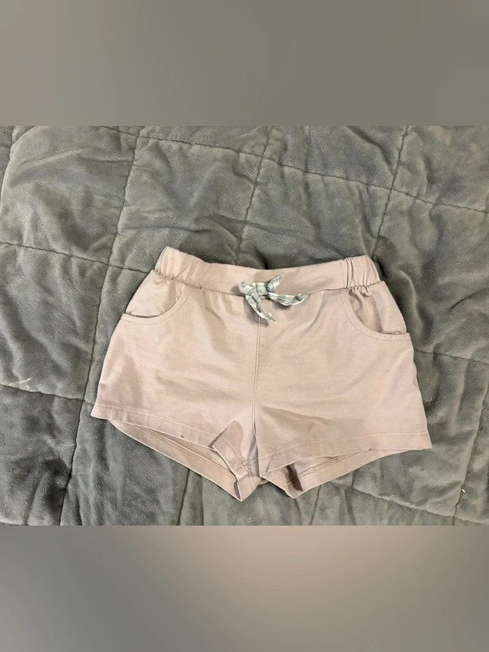 Girl’s Pull-On Jersey Shorts in Light Blush